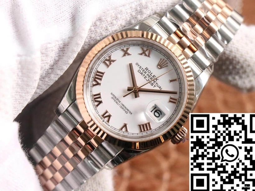 Gold M126231-0015 Rose Datejust Factory EW Rolex 1001